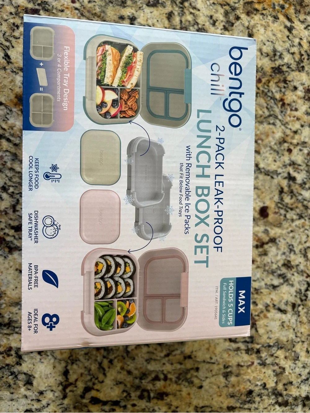 Bentgo Chill 2-Pack Leak-Proof Lunch Box Set - Green & Pink